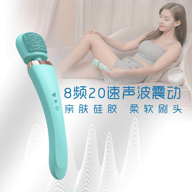 新品电动硅胶洗澡刷 充电防水搓背搓澡神器电动沐浴按摩刷