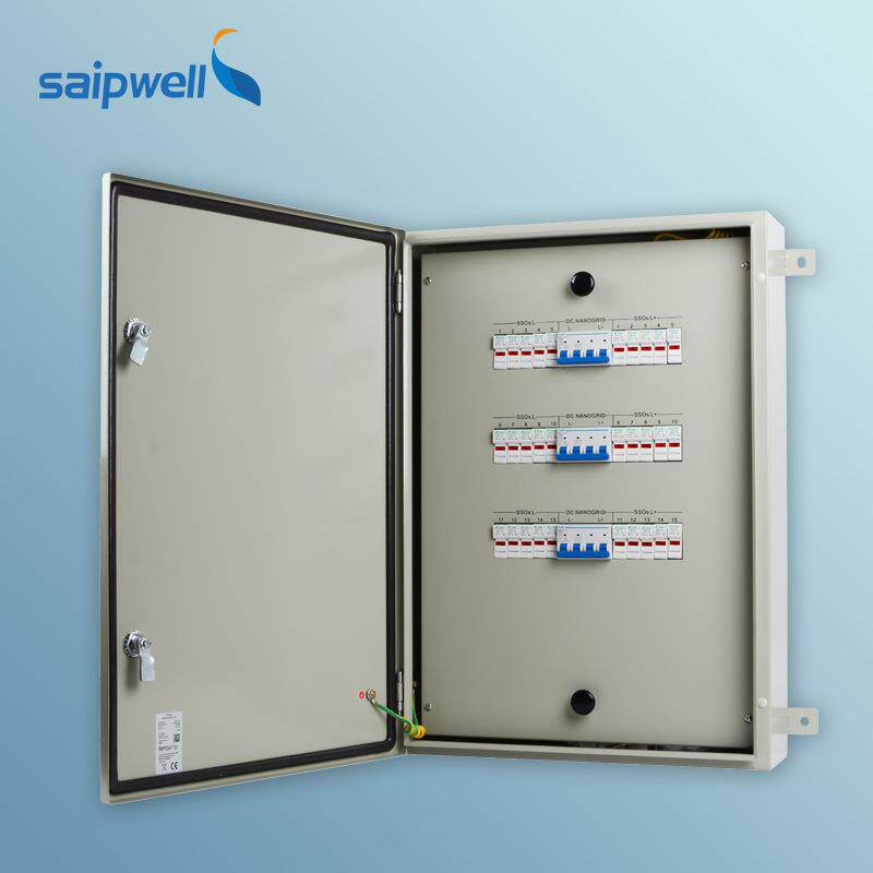 斯普威尔冷轧钢板金属箱成套汇流箱户外密封开关电源箱监控接线箱