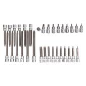 内六角套筒头套装 内六角批头铬钒钢和S2内六花12角内六角套筒组套