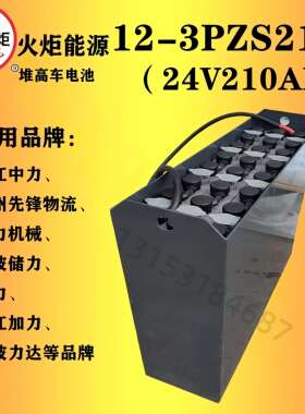 火炬铅酸蓄电池 24V210AH/24V270AH电动堆高车搬运叉车电瓶家用