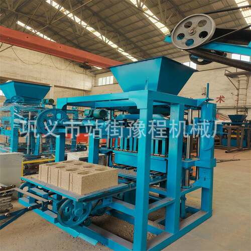 砖机全自动沙块机Block Making machine 连锁护坡空心水泥砖块机