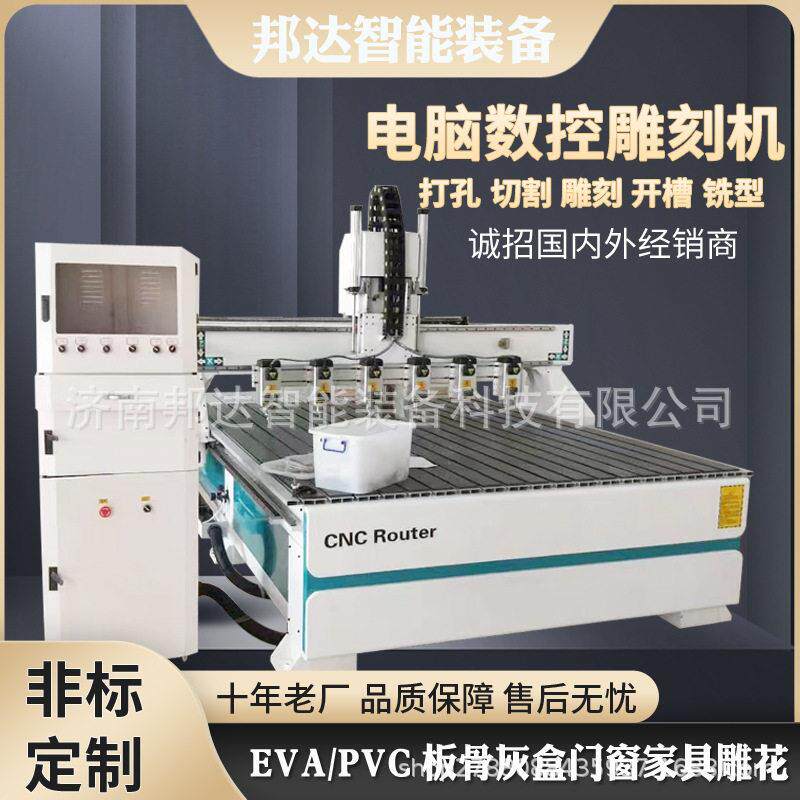 1825珍珠棉泡沫包装泡棉EVA雕刻机实木家具雕花多头浮雕雕刻机图片