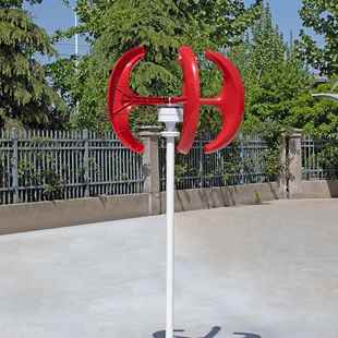 2100W红白灯笼风力电机厂家景观监控风光互路灯家用风发机补2v2GO