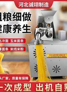 全自动玉米面条机自熟多功能摆摊创业杂粮面条机米线机朝鲜冷面机