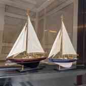 饰品一帆风顺美式 帆船欧式 桅仿真装 玄关实木单摆件现代模型博物馆