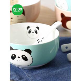 亲区分饭碗xei3分四口家用吃饭制碗一家陶瓷碗餐一家人碗儿童可爱