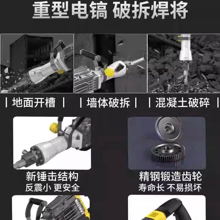 711卡CT175重型大电镐工0业级大功率电机混破凝土拆除（路专用顿