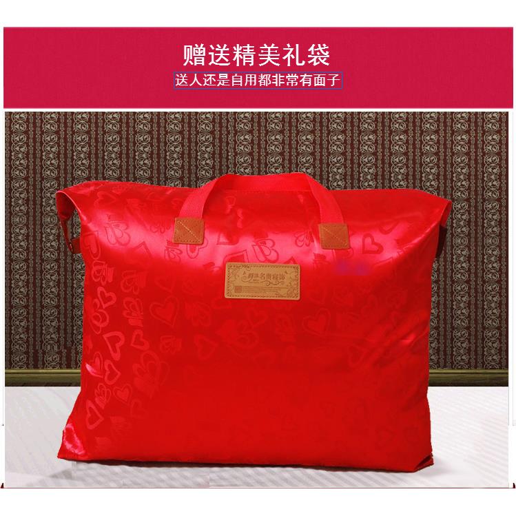 杭州丝绸结婚被子喜被陪嫁绣花新婚庆棉花被大红绿龙凤百子缎手工