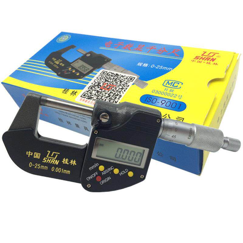 桂林数显千分尺电子千分卡螺旋测微器0-25-50-75-100-125-150-175