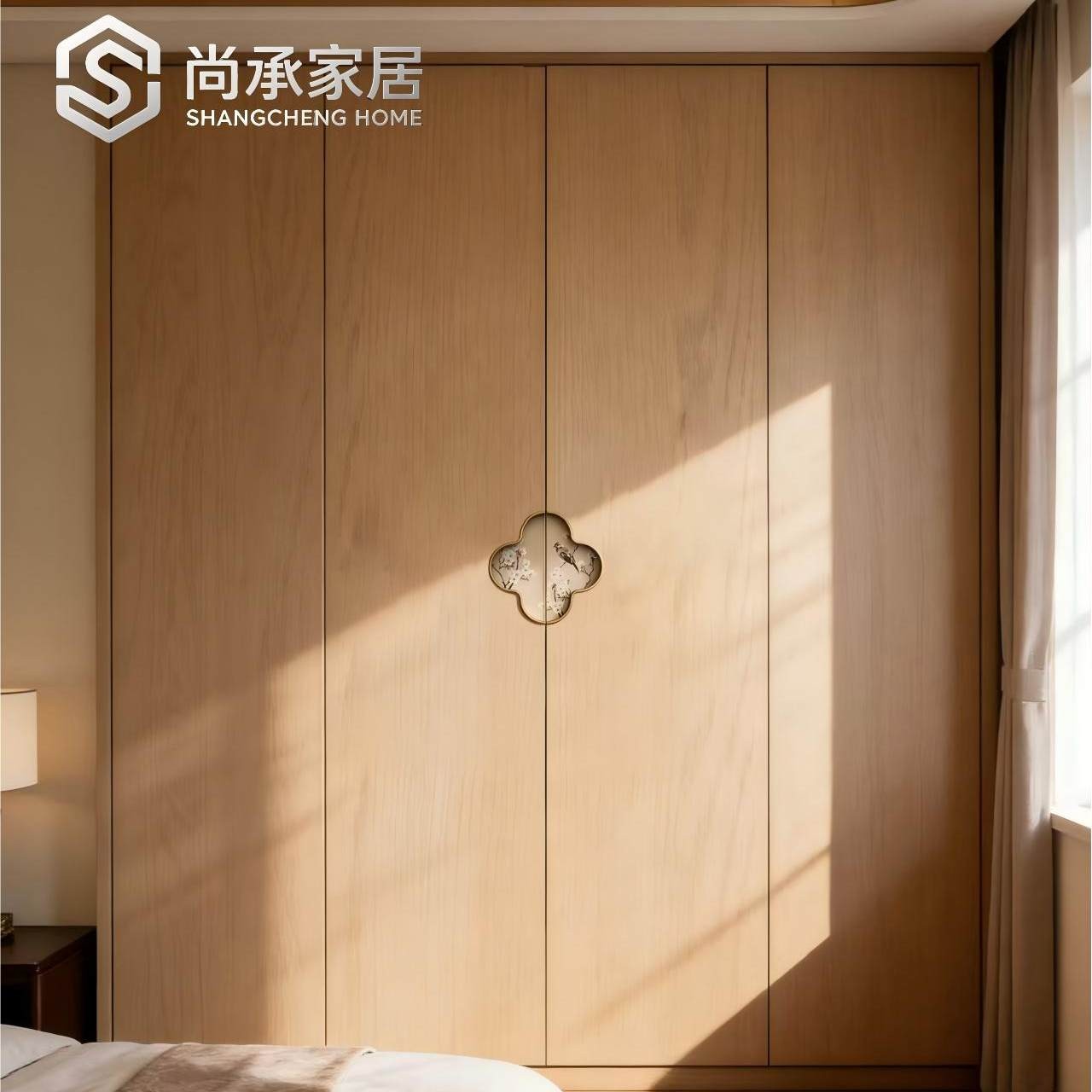 宋式美学拉手新中式衣柜门拉手内嵌拉手铝合金暗扣拉手喜上眉梢