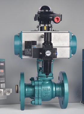 上海京蝶 良精凯斯特阀门 Q641F46-16C铸钢气动衬氟法兰球阀DN100