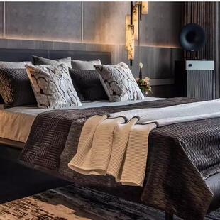 高档多件套床上用品11件套 摆场床品样板房间软装 轻奢简约时尚 意式