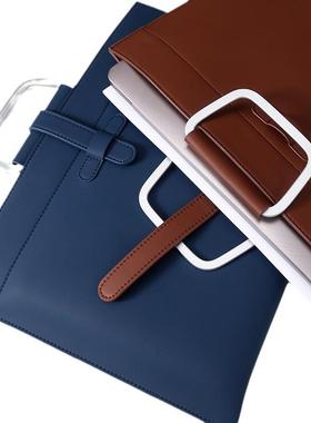 皮质文袋a4件档案袋文件包补习手提文包校71102袋票据园学生收公