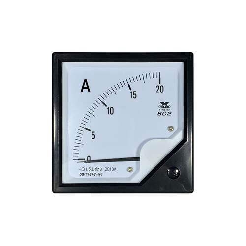 6C2输入10v直流电流表50a 100a模拟仪表传感器变频器专用表dc10伏