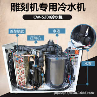 雕刻机激光切割机cw 工业制冷设备水循环冷水机 3000CW5200冷水机