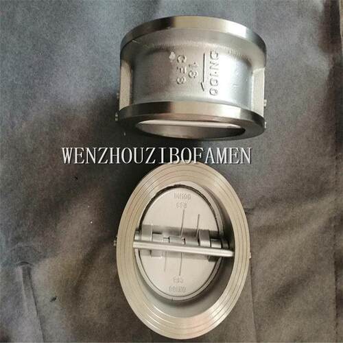 CF8不钢锈蝶形对夹式止阀 H76MAGA-102W-10PW H7回6-10RL 对夹双
