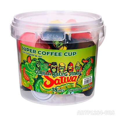 星布斯跨境新款 GORILLA ROLLINGS STARS塑料储物罐研磨器Grinder