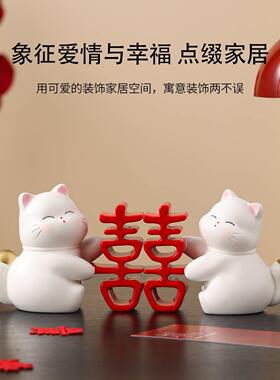 新婚订婚礼物送新人新娘闺蜜高级感实用年轻人特别的结婚喜字摆件