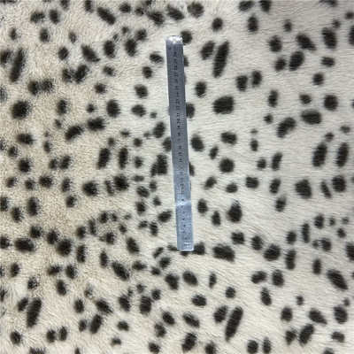 40毛金托卡豹点 豹纹 托卡狐狸毛印花 箱包鞋材服装毛绒面料