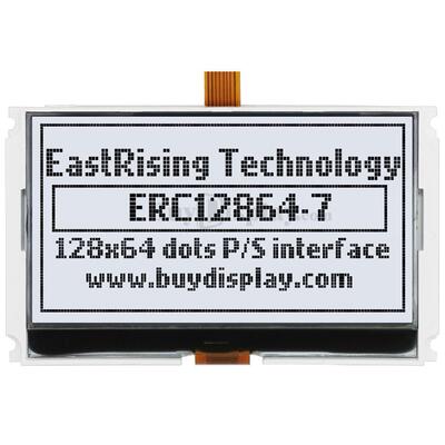 2.9寸128x64图形点阵液晶模块/白底黑字液晶屏/LCD显示屏幕
