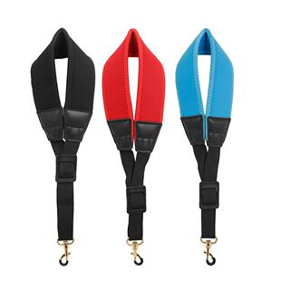 乐器配件高弹棉萨克斯背带彩色可调节单肩脖带学生演奏省力肩带