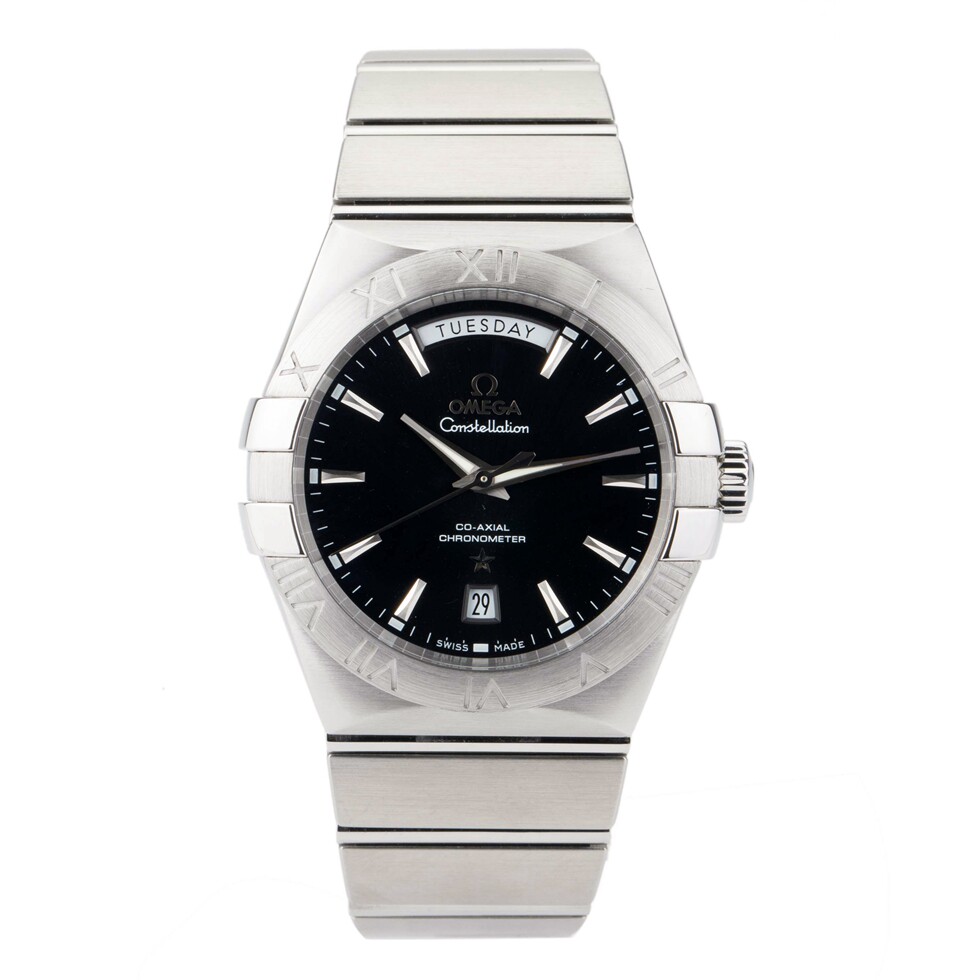 公价61200[9.8新]欧米茄星座自动机械男表123.10.38.22.01.001