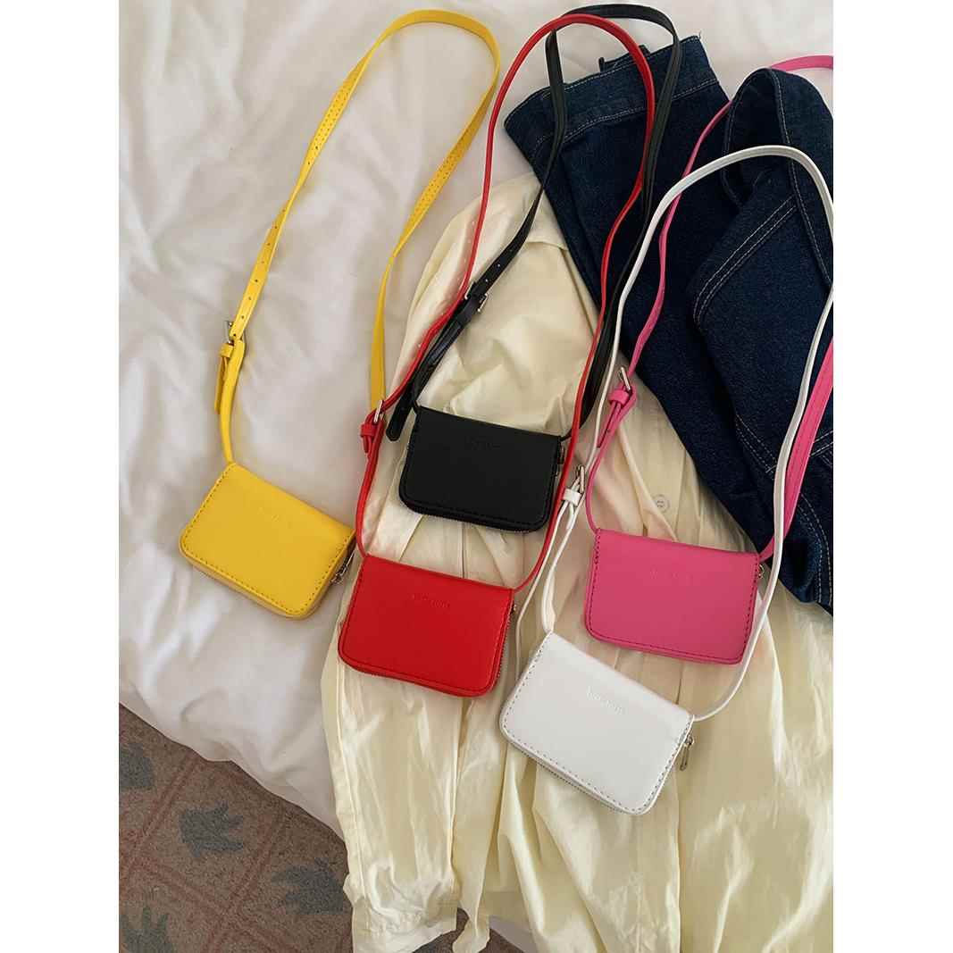 韩国小众设计onnuk同款腰包时髦搭配小卡包迷你斜挎小方包零钱包