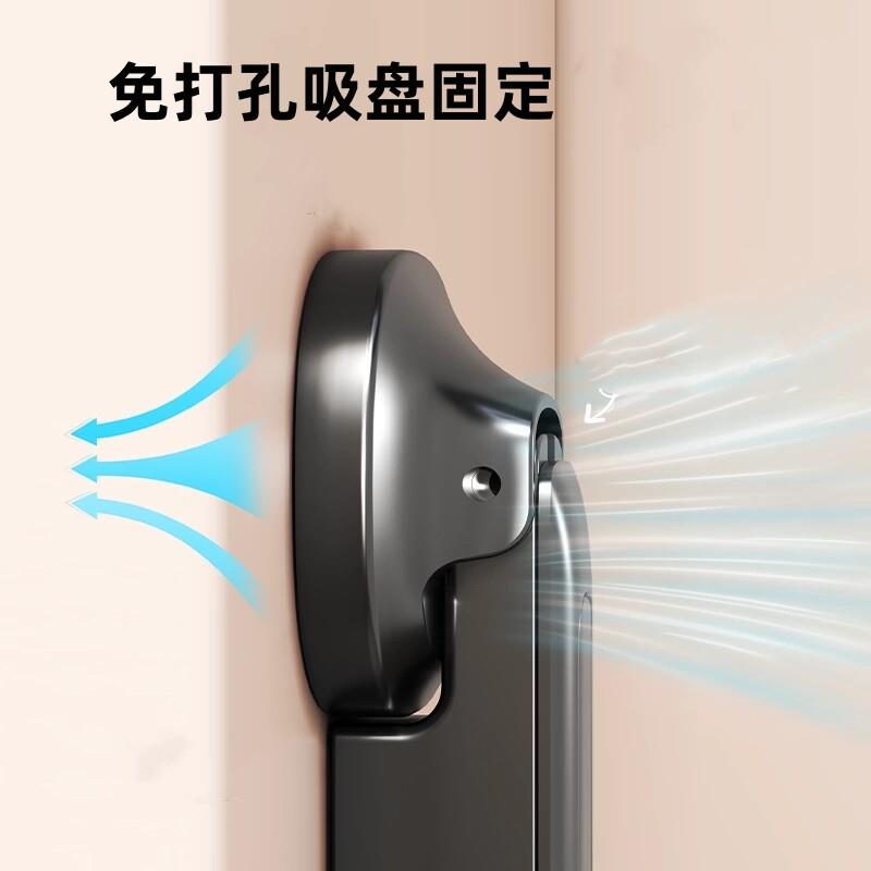 吸盘伸缩晾衣架可折叠阳台家用壁挂式窗户便携挂衣架免打孔晾晒器