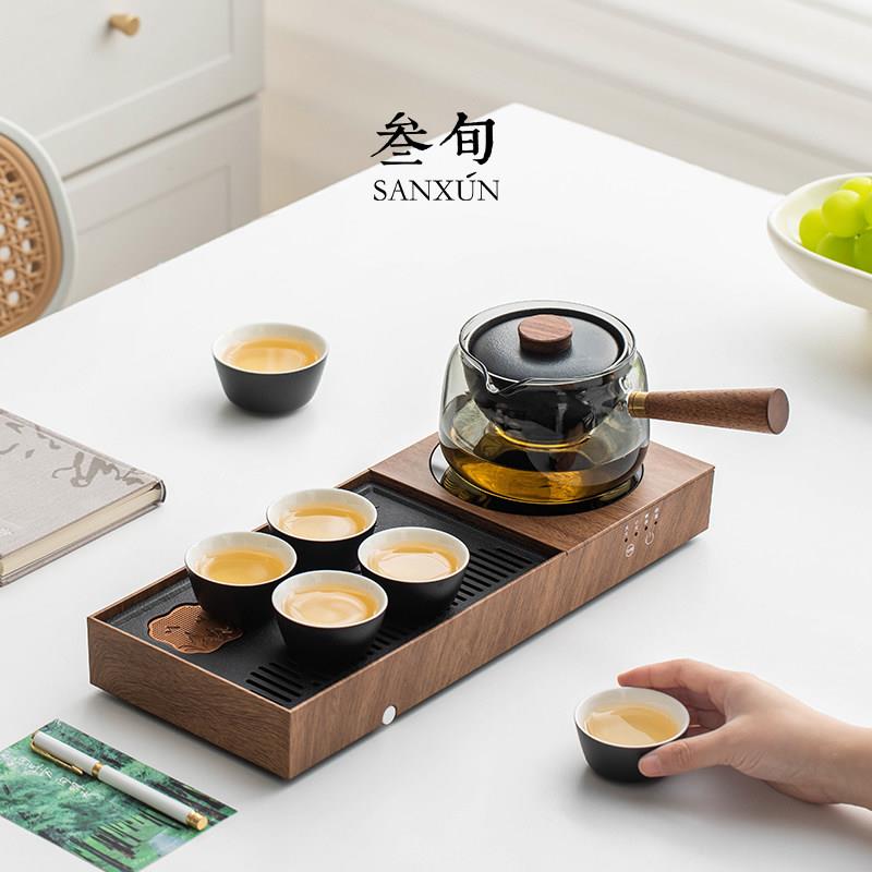 煮ZZCP-552转转懒人茶具套组整套轻奢高茶档小家用型盘烧水壶茶壶