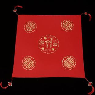 中式 红盖头流苏结婚盖头红色刺绣龙凤秀禾服古代喜帕 新娘2024新款