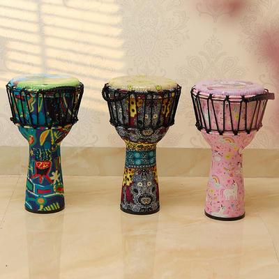 高档厂直销非洲鼓童幼儿园专儿用成人家PVC布艺手鼓8.510寸寸初学