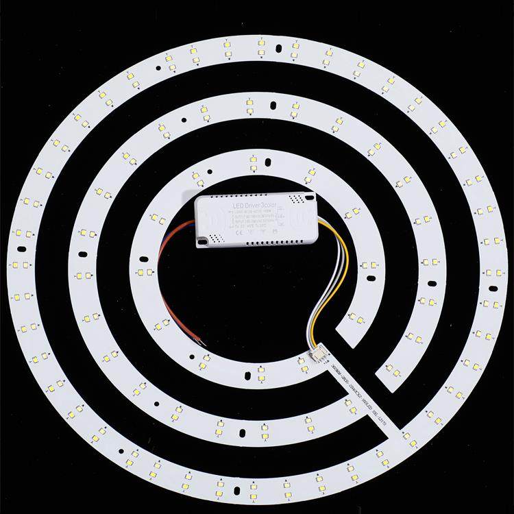 风扇灯led灯芯吊扇灯光源吊灯驱动配件吸顶灯带LED灯片灯珠三色光