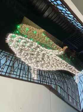 一体鲸鱼型酒店大工程吊造灯宴主会厅题餐厅KX98321悬挂堂艺术装