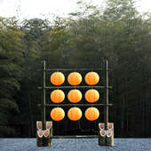 中式 古风灯笼架户外婚庆道具美陈造景竹筒竹子支架竹架杆竹架子