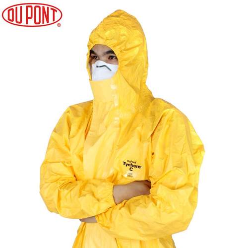 正品杜邦防防护服Tychem C级耐腐蚀酸碱离油水防尘实验防隔连体防
