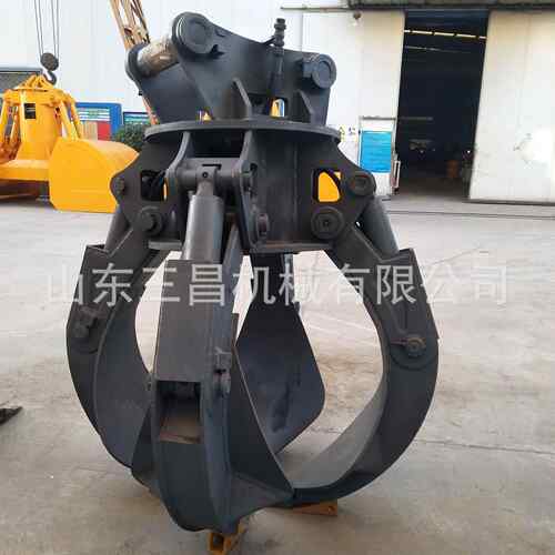 航吊四瓣抓钢机液压泵抓瓣分离式行车抓钢机无线遥控抓斗
