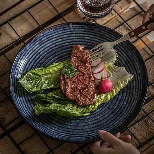 dinner plates ceramic steak plate dishes 西餐盘 western food