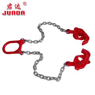 厂家油桶吊钳吊钩 铁桶吊装夹具 装卸油桶工具 双链条起重钳