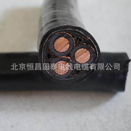厂家3芯高压力电国缆标电电无氧缆铜芯缆线黑色护套鑫谷线保检测