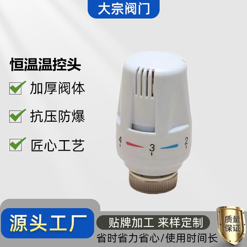 厂家家庭水暖专用自动恒温自动温控阀头温包电动调节阀温控头