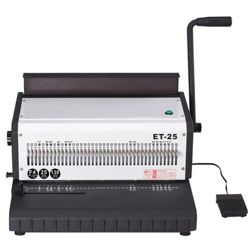 ET-25方孔电动铁圈装订机ET-25R（圆）全钢台历挂历铁圈装订
