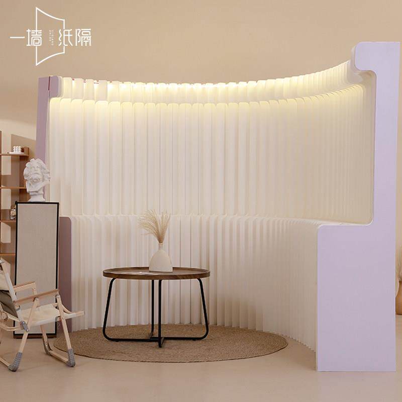 屏风隔断客厅玄关简易自装隔断墙纸墙美容院展会背景墙可折叠假墙