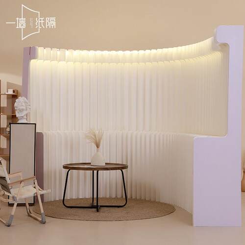 屏风隔断客厅玄关简易自装隔断墙纸墙美容院展会背景墙可折叠假墙