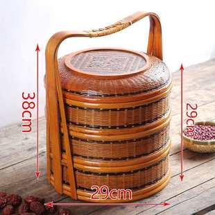 食盒多层手提送菜提盒送饭提篮送餐提篮送餐提盒送菜提盒拜篮收纳