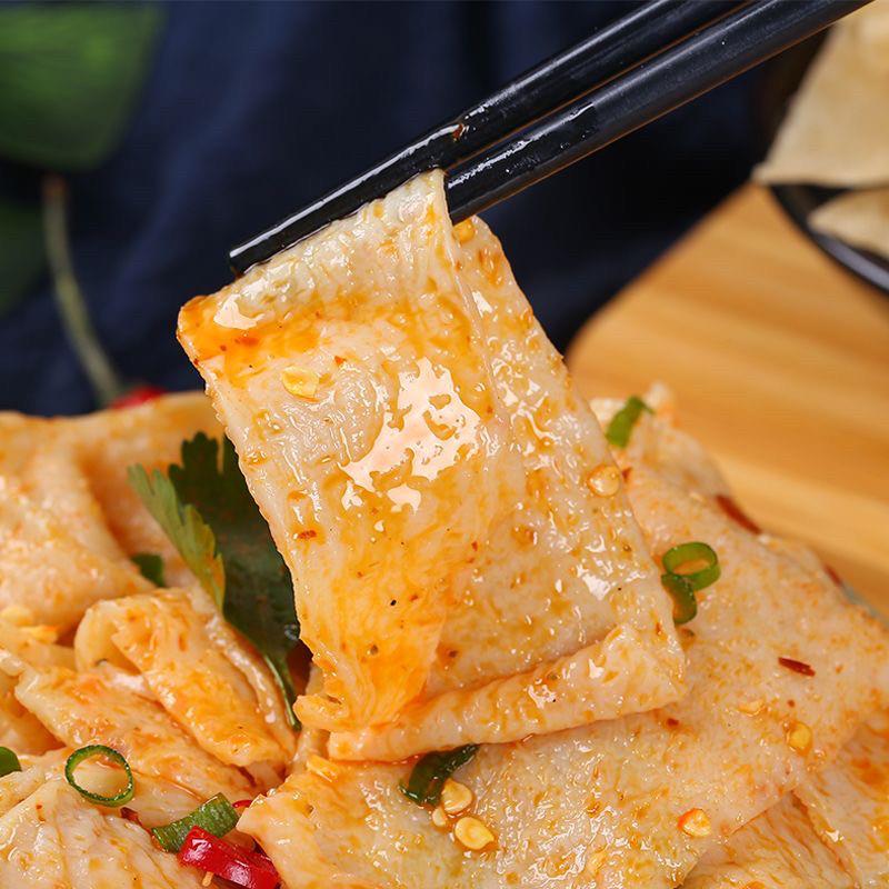面皮红油面皮免煮小吃干凉皮儿面筋面皮方便速食劲道红油擀面皮凉