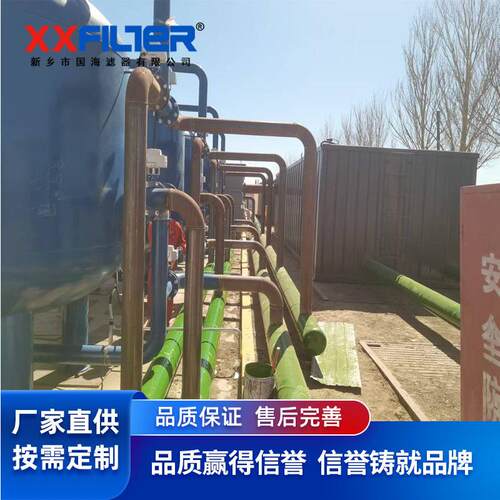 国海滤器30T/h Q235碳钢多介质过滤器DN100 造纸印染污水除悬浮物