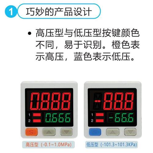 工业压机液压电子压力表低压型APS-2511PCG精密压力表面板安装