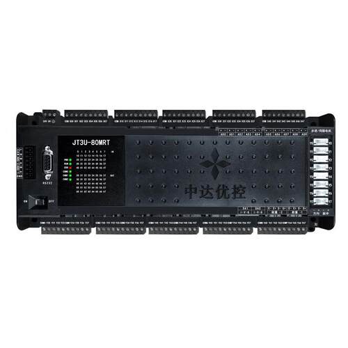 自主研发PLC JT3U-112MRT-16MT-1TK-3AD-2DA 8轴 AD DA 485温度