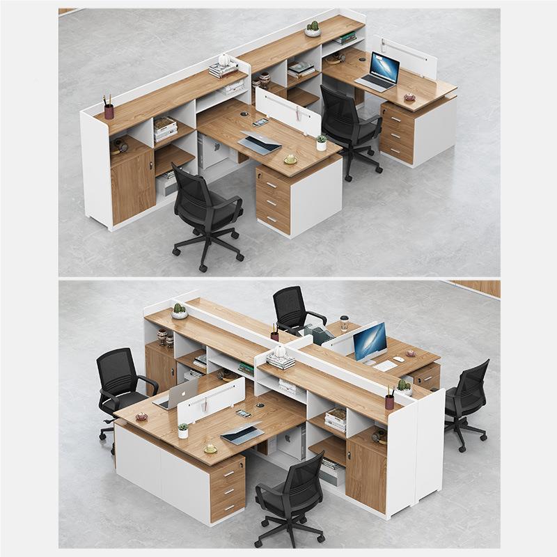 办公员桌2/职4/6人位屏风财桌椅组合务简约现代办公室桌