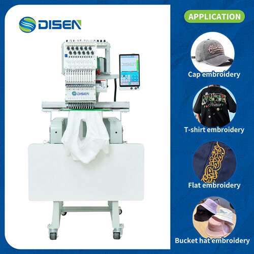 New Arrival Single Head 12 Needles Mini Embroidery Machine